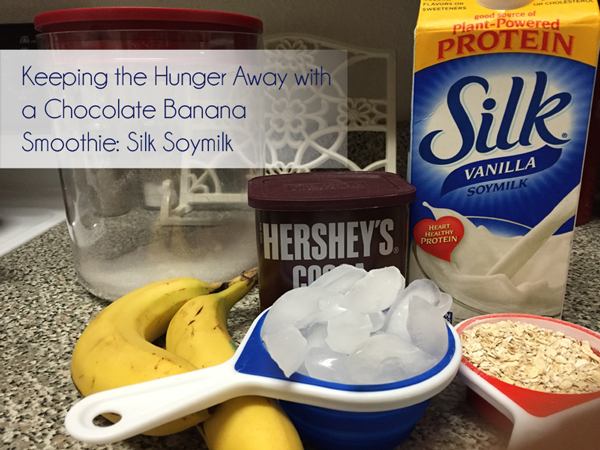 Keeping the Hunger Away with a Chocolate Banana Smoothie: Silk Soymilk |  #ILoveSilkSoy